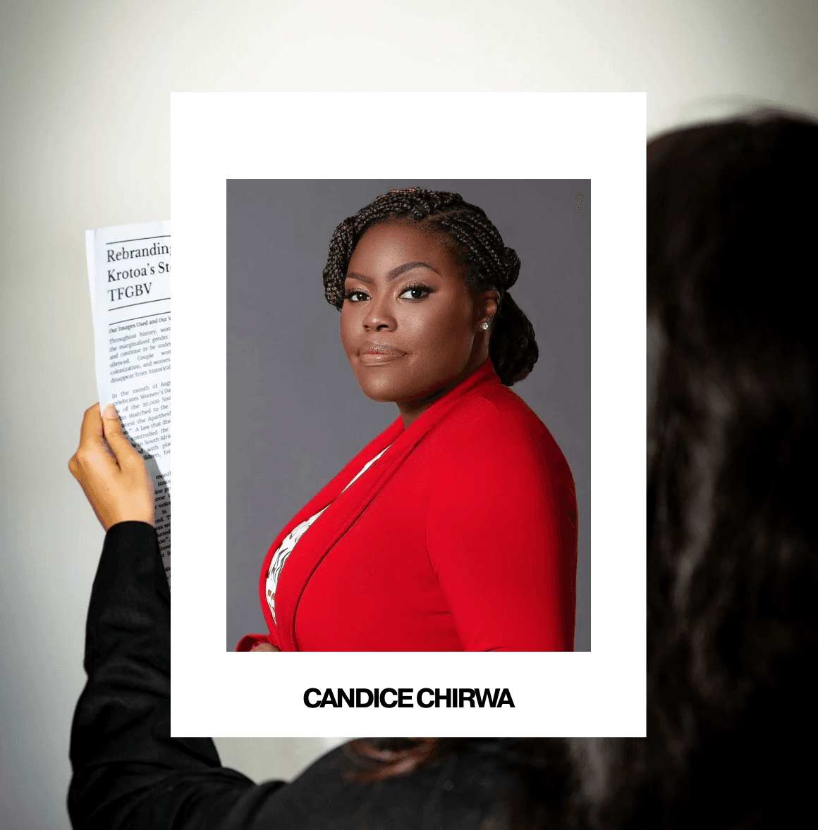 Menstruation minister portrait